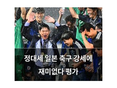 정대세 일본 축구 강세에 재미없다 평가