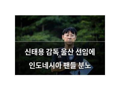 신태용 감독 울산 선임에 인도네시아 팬들 분노