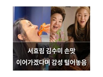 서효림 김수미 손맛 이어가겠다며 감성 털어놓음